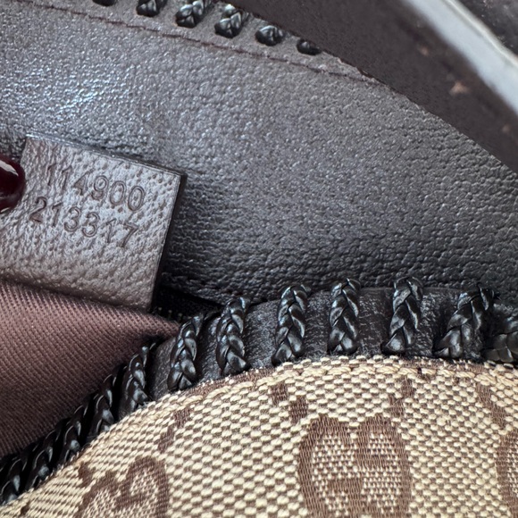 NWT 🤎 Gucci Authentic GG Canvas Horsebit  Hobo Tote Large bag - Picture 12 of 13